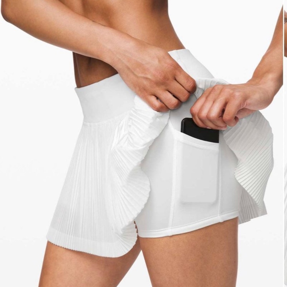 Lululemon Pleat To Street White Skirt